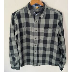 Tailor Vintage Luxe Performance Plaid Button Front Shirt Men's Medium